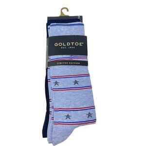 Gold Toe Stars Stripes Dot Novelty Print Crew Sock